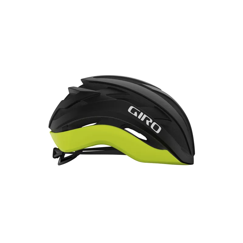 Giro Cielo MIPS Road Helmet in Matte Black/Highlight Yellow-3