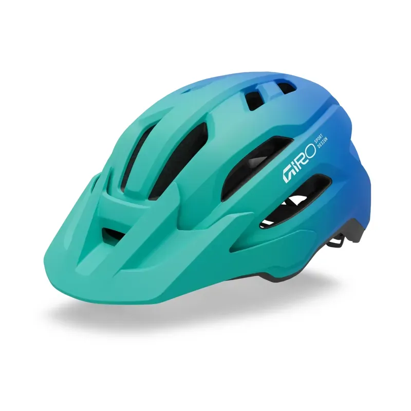 Giro Fixture II Youth MTB Helmet in Green/Blue