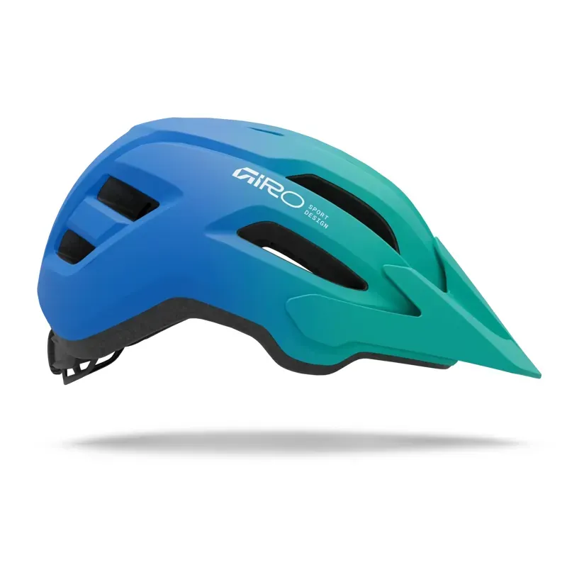 Giro Fixture MIPS II Youth MTB Helmet in Green/Blue-2