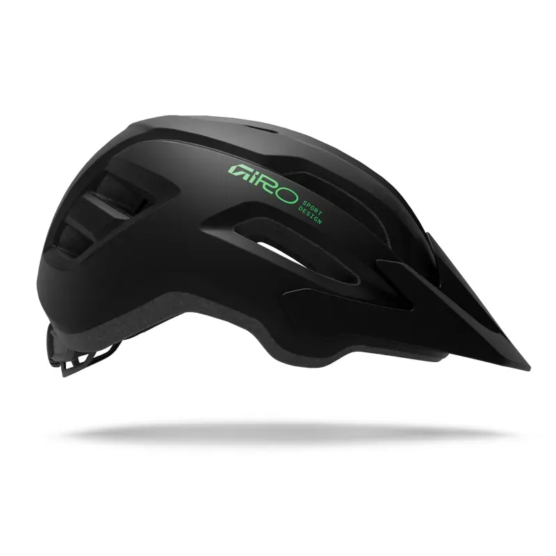 Giro Fixture MIPS II Youth MTB Helmet in Black/Green-2