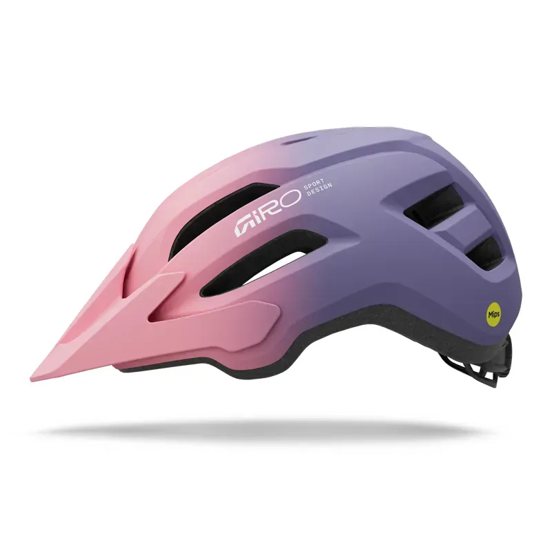 Giro Fixture MIPS II Youth MTB Helmet in Pink/Purple-1