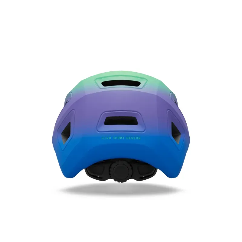 Giro Scamp II Youth Helmet in Matte Blue Jewel/Vivid Green Fade-2