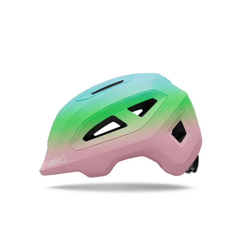 Giro Scamp II Youth Helmet in Matte Pink/Vivid Green Fade-1