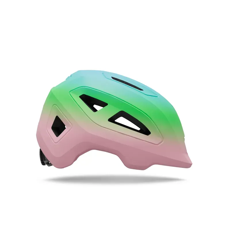 Giro Scamp II Youth Helmet in Matte Pink/Vivid Green Fade-2