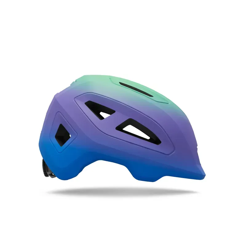 Giro Scamp Mips II Youth Helmet in Matte Blue Jewel/Vivid Green Fade-2