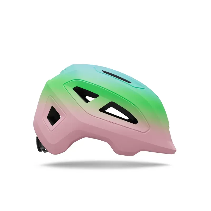 Giro Scamp Mips II Youth Helmet in Matte Light Pink/Vivid Green Fade-2