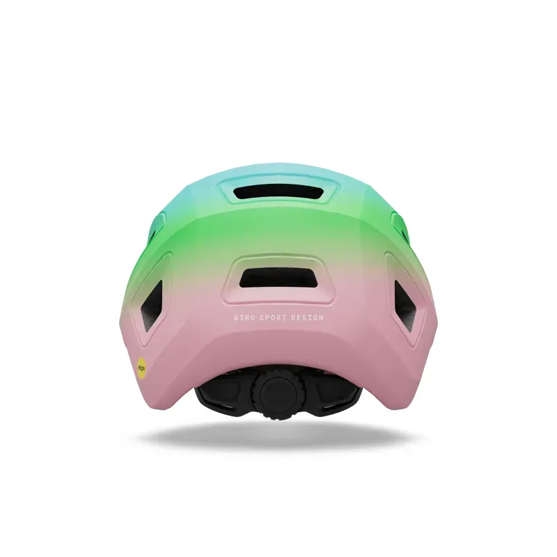 Giro Scamp Mips II Youth Helmet in Matte Light Pink/Vivid Green Fade-3