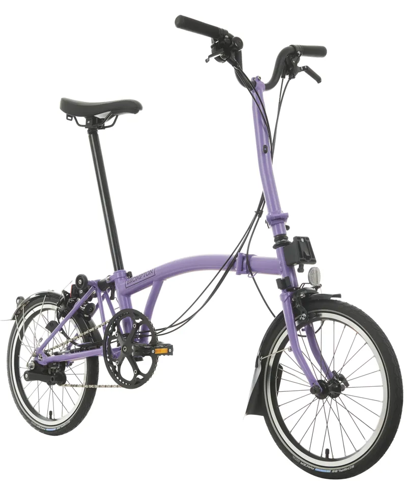 Brompton C Line Explore Folding Bike 2024 in Pop Lilac-1