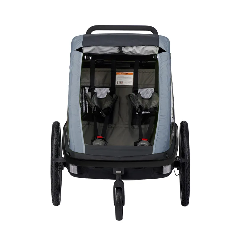Hamax Avenida Twin Child Bike Trailer in Blue-2