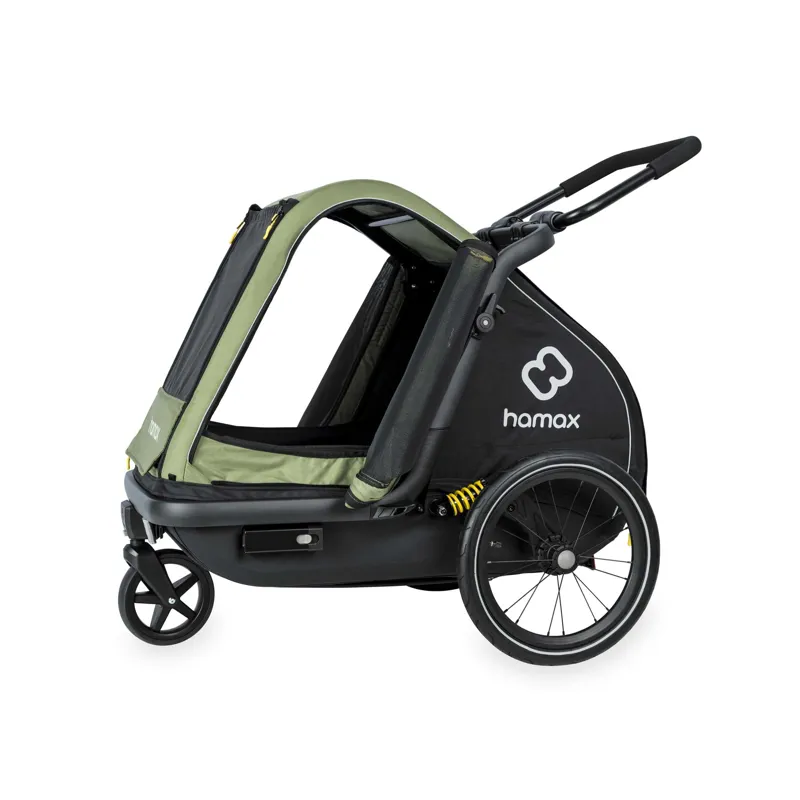 Hamax Pluto Dog Trailer Medium in Green-2
