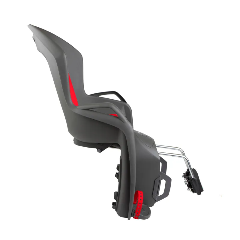 Hamax Amiga Child Bike Seat in Dark Grey with Red Padding-1