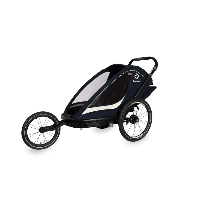 Hamax Breeze Child Bike Trailer in Navy/Cream-1