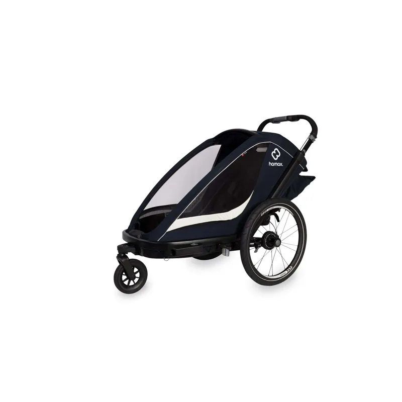 Hamax Breeze Child Bike Trailer in Navy/Cream-2