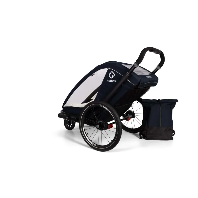 Hamax Breeze Child Bike Trailer in Navy/Cream-5