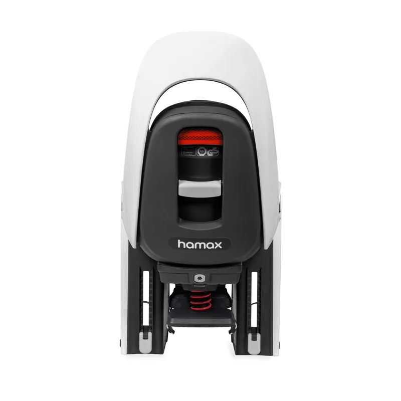 Hamax Caress With Carrier Adapter in White with Black Padding-2