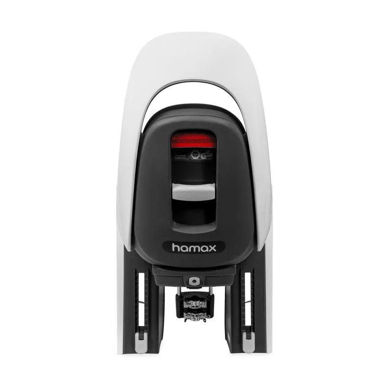 Hamax Caress With Lockable Bracket in White with Black Padding-2