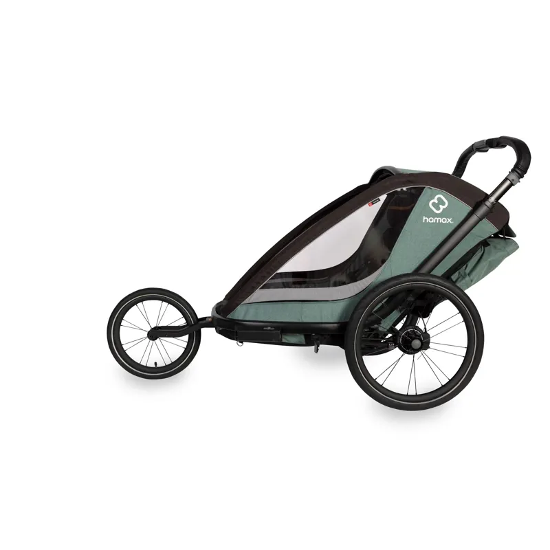 Hamax Cocoon Child Bike Trailer in Green/Black-1