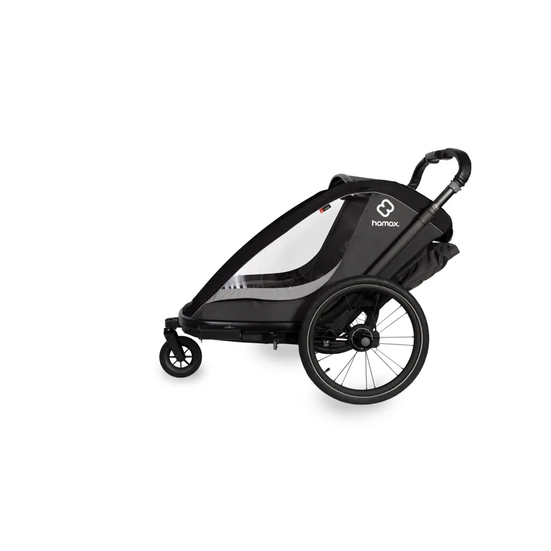 Hamax Cocoon Child Bike Trailer in Grey/Black-2