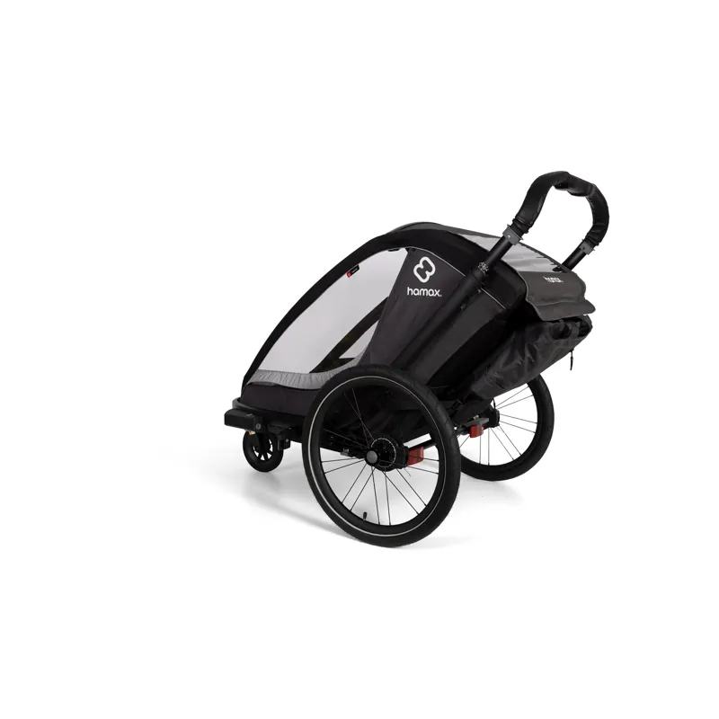 Hamax Cocoon Child Bike Trailer in Grey/Black-5
