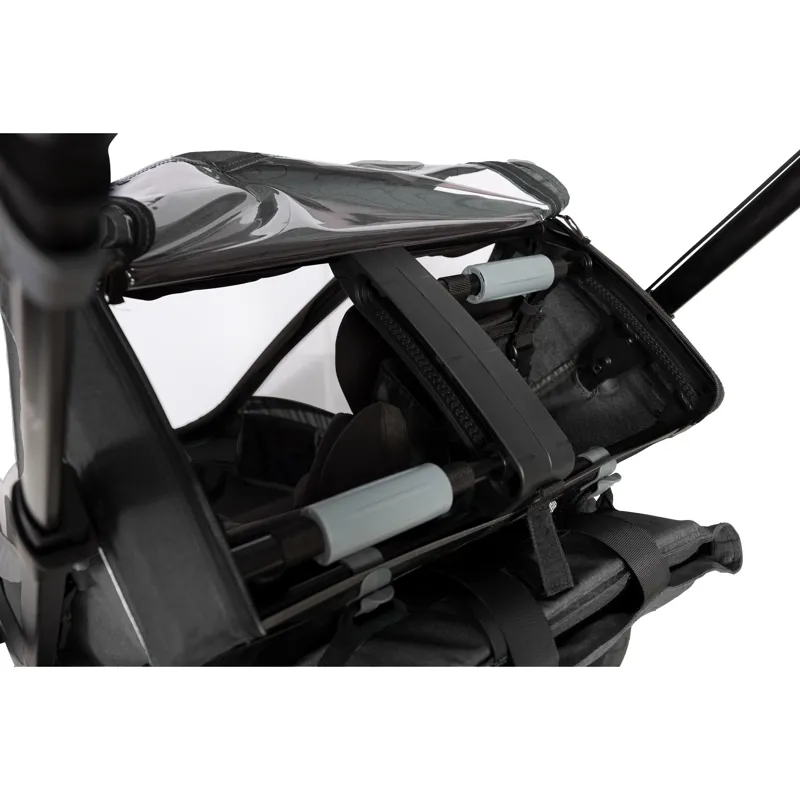 Hamax Cocoon Twin Child Bike Trailer in Grey/Black-8