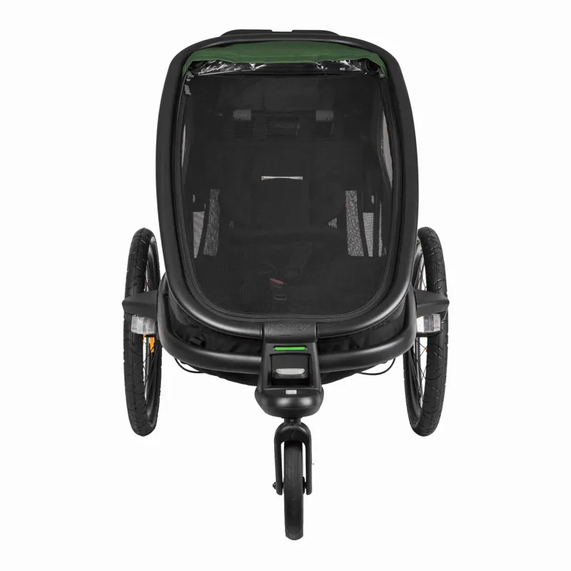  Hamax Outback One Child Bike Trailer in Green/Black-3