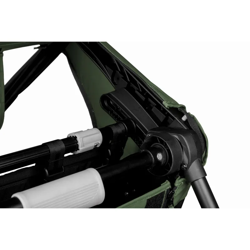  Hamax Outback Twin Child Bike Trailer in Green/Black-3