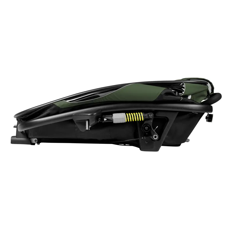  Hamax Outback Twin Child Bike Trailer in Green/Black-4