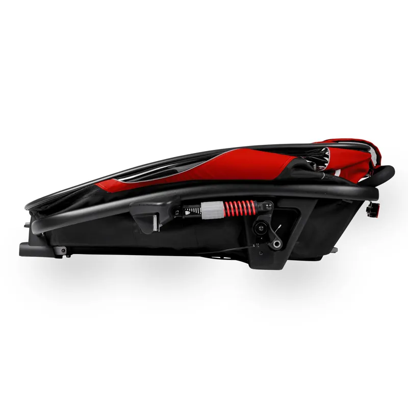 Hamax Outback Twin Child Bike Trailer in Red/Black-3