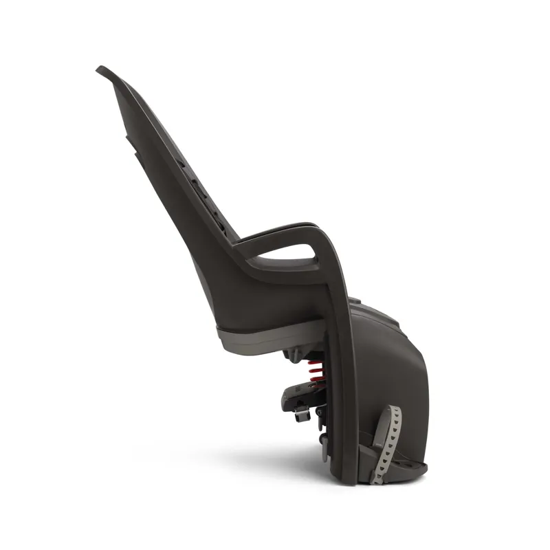 Hamax Zenith Child Bike Seat With Carrier Adapter in Grey with Red Padding-1