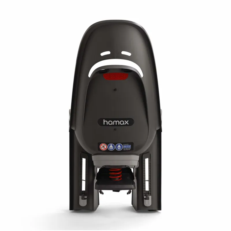 Hamax Zenith Relax Child Bike Seat With Carrier Adapter in Grey with Black Padding-2