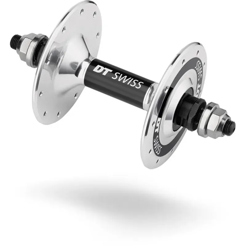 Balfes Bikes Dt Swiss DT Swiss Track Bolt On 20 hole 100mm Front Hub in Silver | Free postage over £30, £10 off first order, price match & 0% finance.