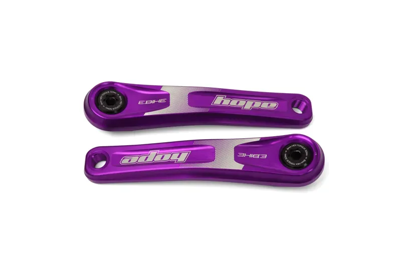 Balfes Bikes Hope E-Bike 165mm Crankset in Purple | Free postage over £30, £10 off first order, price match & 0% finance.