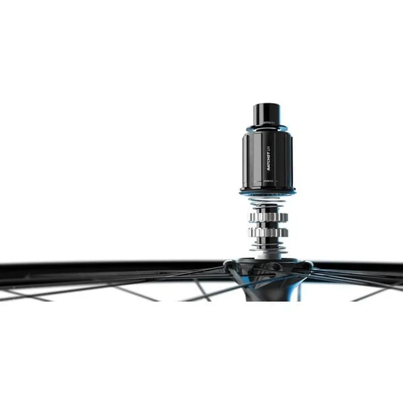 DT Swiss HE 1800 HYBRID Clincher 23 x 22 mm 700c Disc Brake Front Wheel in Black-3