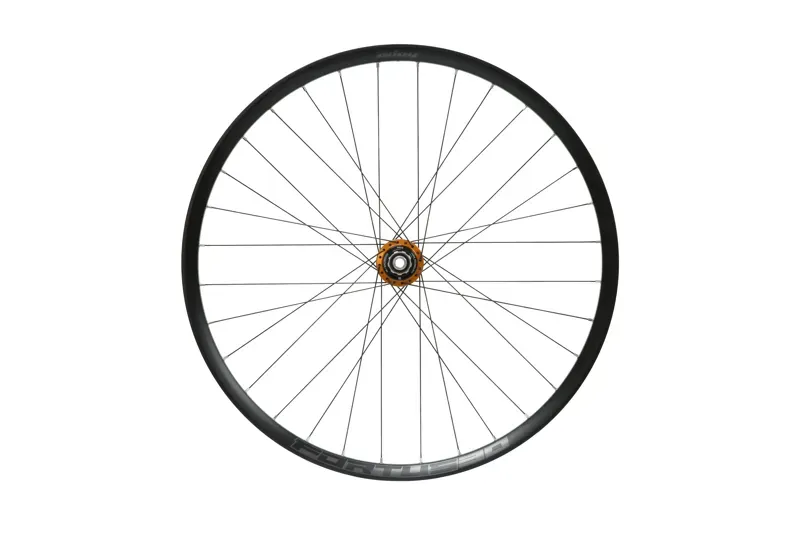 Hope Fortus 30W Pro 5 26in 6-Bolt Rear Wheel 142x12mm Black/Orange-2