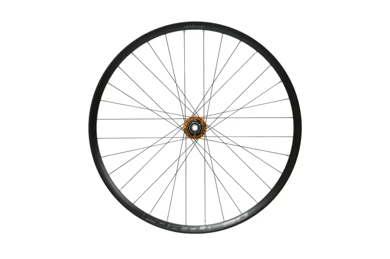 Hope Fortus 30W Pro 5 27.5in 6-Bolt Rear Wheel 150mm in Black/Orange-2