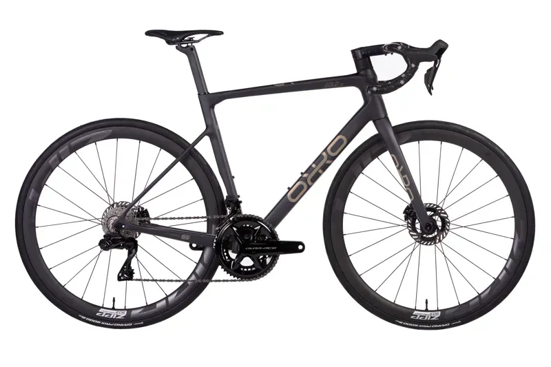 Orro Gold STC Dura Ace Zipp Road Bike 2024 in Stealth Black