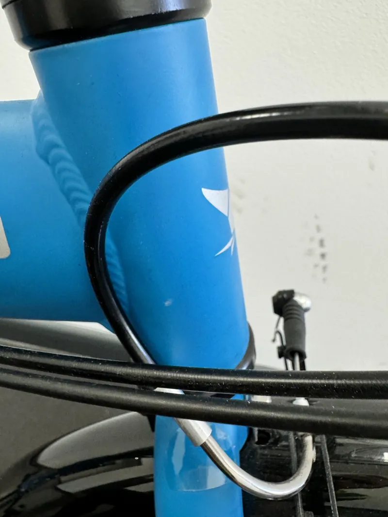 EX DISPLAY Tern Link B7 7 Speed Folding Bike 20 inch Wheels 2022 in Light Blue-5