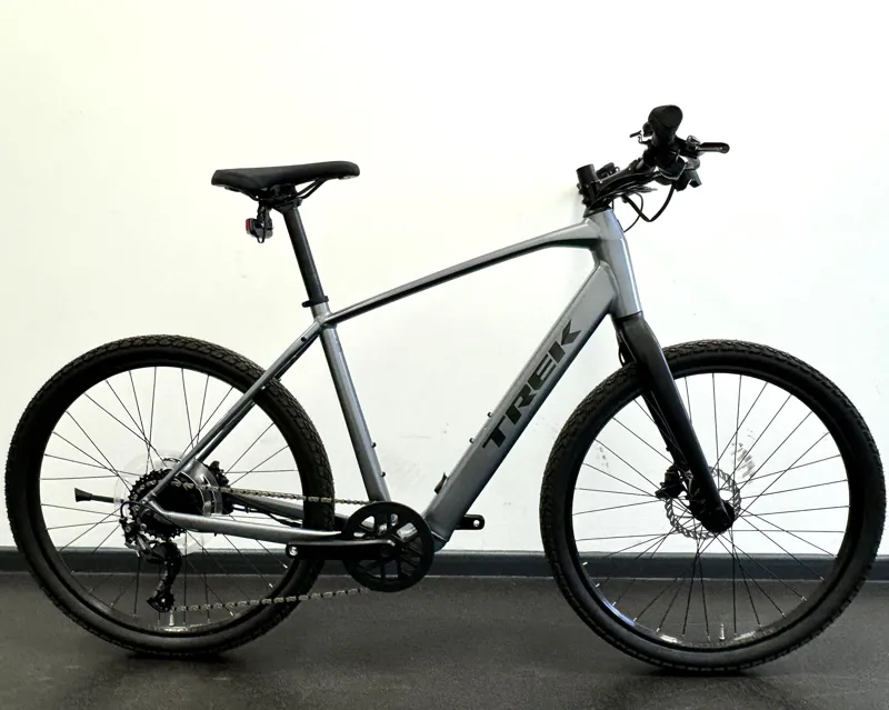 EX DISPLAY Trek Dual Sport+ 2 Electric Hybrid Bike Large 2024 in Galactic Grey