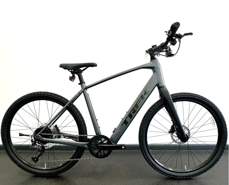 EX DISPLAY Trek Dual Sport+ 2 Hybrid Electric Bike Large 2023 in Galactic Grey