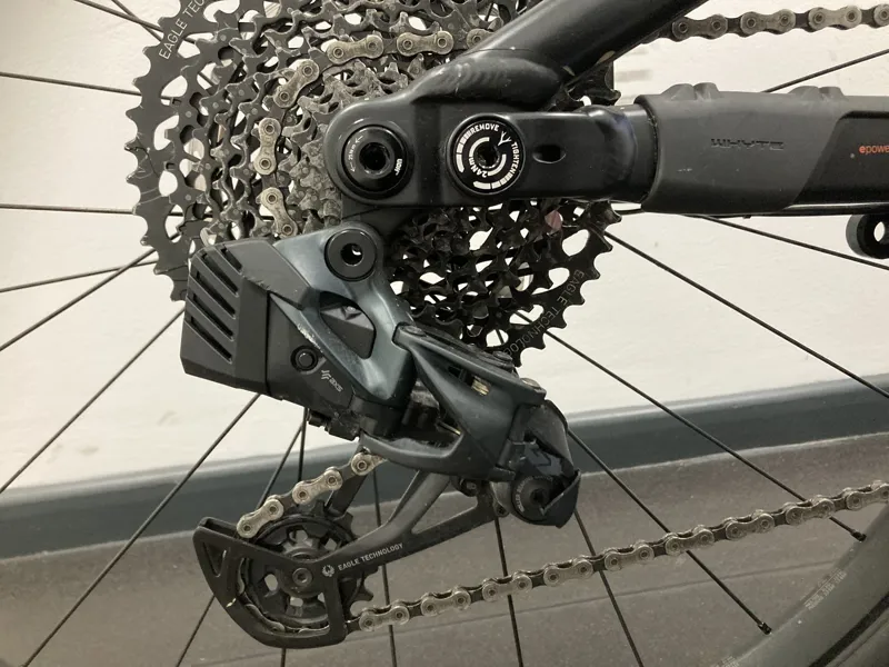 EX DEMO Whyte E-160 RSX 29er Electric Mountain Bike Medium 2023 in Matt Black -4