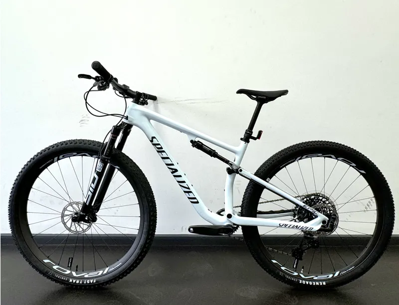 EX DISPLAY Specialized Epic Expert Full Suspension Mountain Bike Medium 2023 in Morning Mist/Navy-1