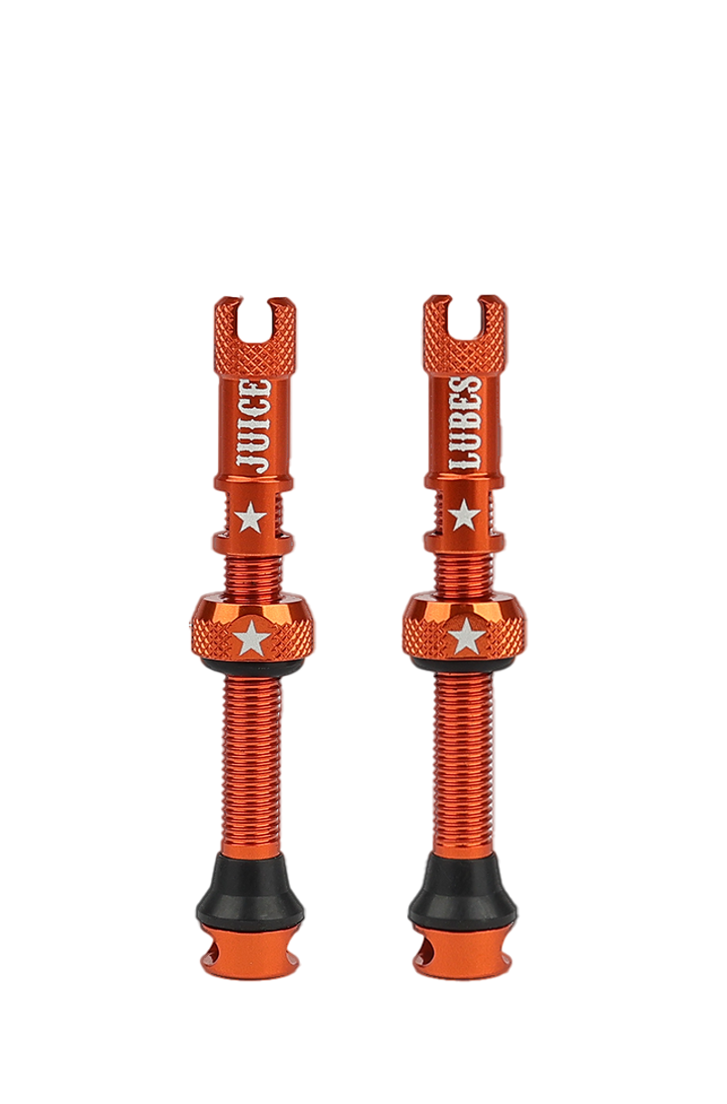 Juice Lubes Tubeless Valves 48mm in Orange