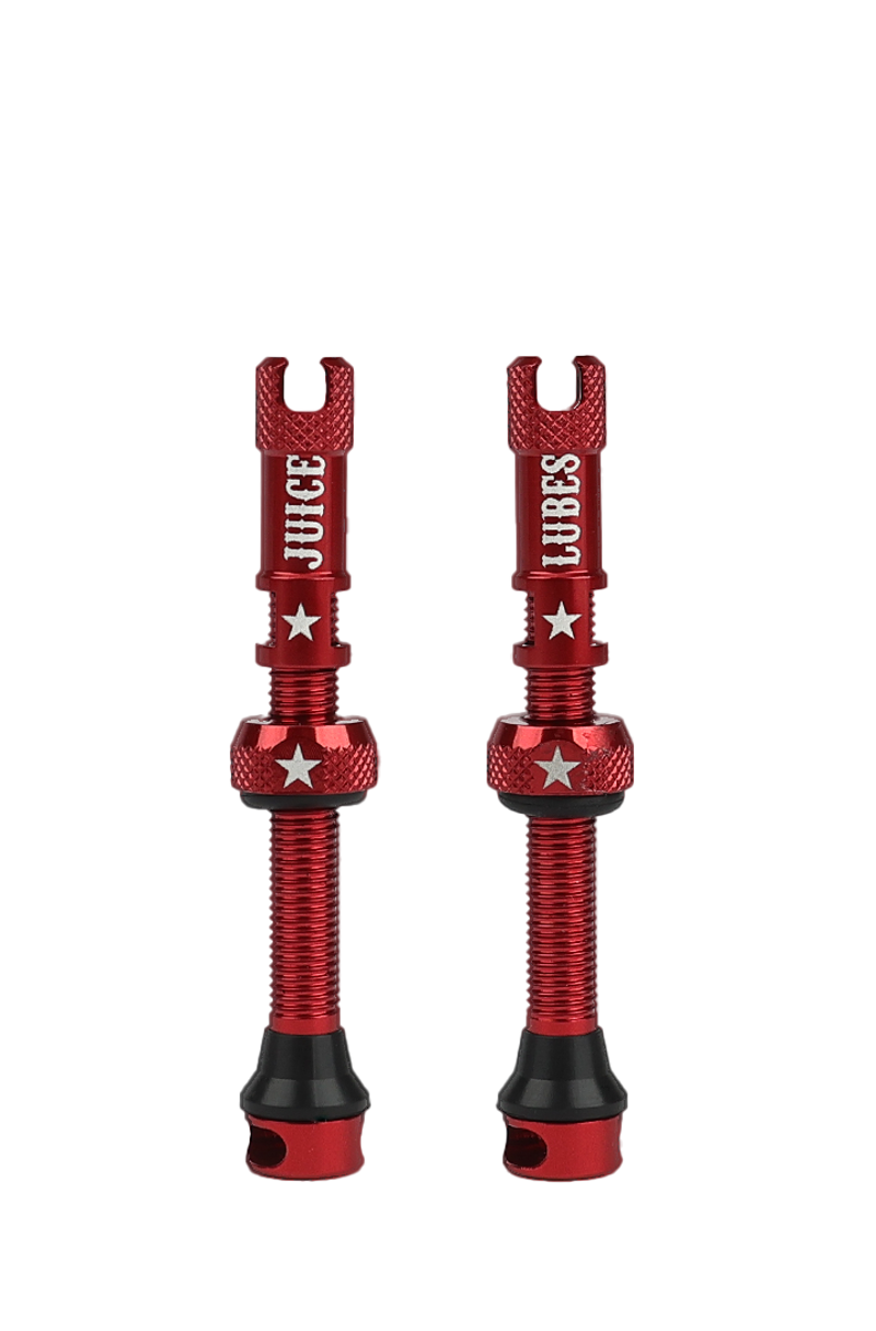 Juice Lubes Tubeless Valves 48mm in Red
