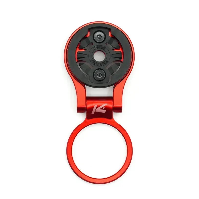 K-Edge Garmin Race Stem Mount Adjustable in Red Anodised