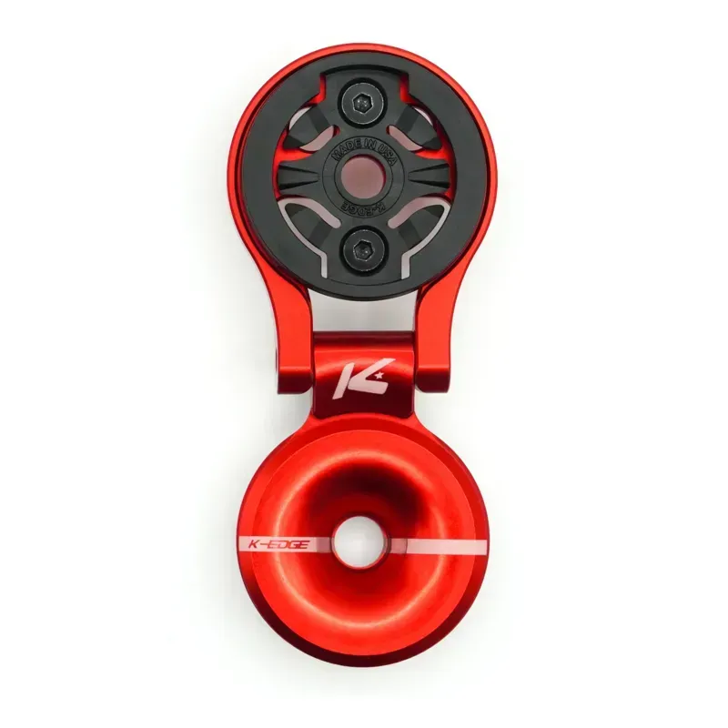 K-Edge Garmin Race Stem Mount Adjustable in Red Anodised-6