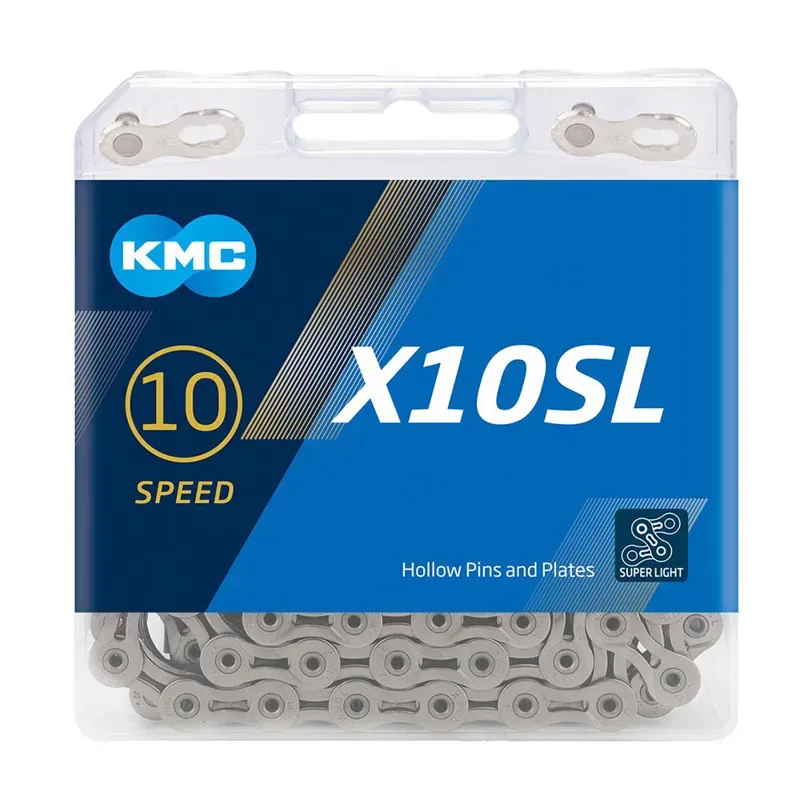 Balfes Bikes Kmc KMC X10SL Chain 114L in Silver | Free postage over £30, £10 off first order, price match & 0% finance.