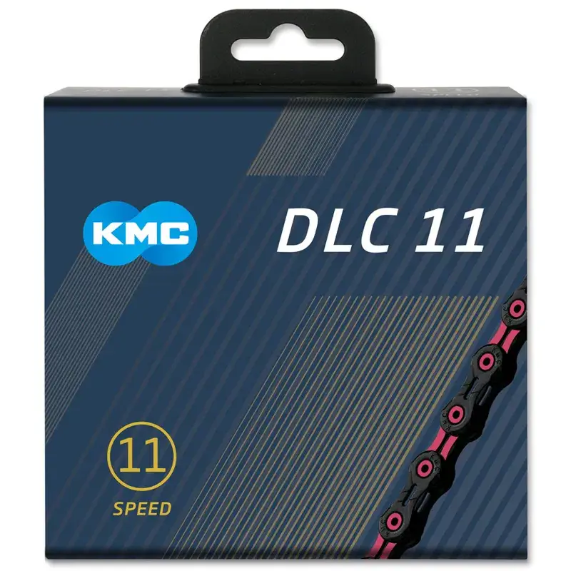 Balfes Bikes Kmc KMC DLC 11 Chain 118L in Black/Pink | Free postage over £30, £10 off first order, price match & 0% finance.