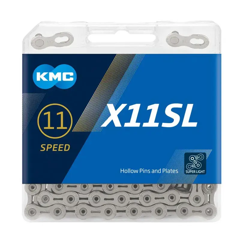 Balfes Bikes Kmc KMC X11SL Chain 118L in Silver | Free postage over £30, £10 off first order, price match & 0% finance.