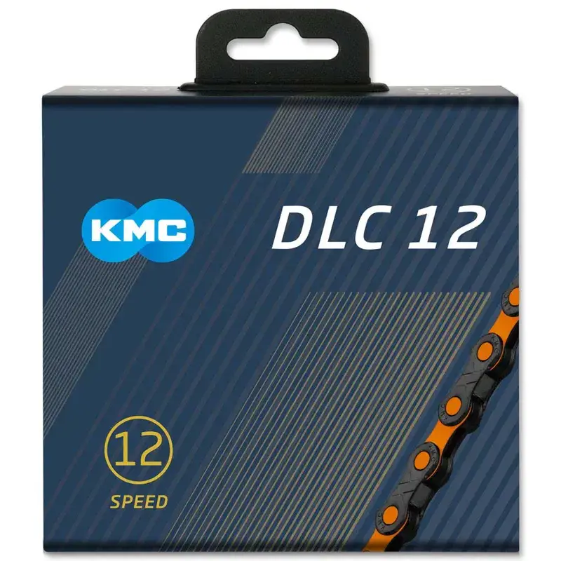 Balfes Bikes Kmc DLC 12 Chain 126L in Black/Orange | Free postage over £30, £10 off first order, price match & 0% finance.