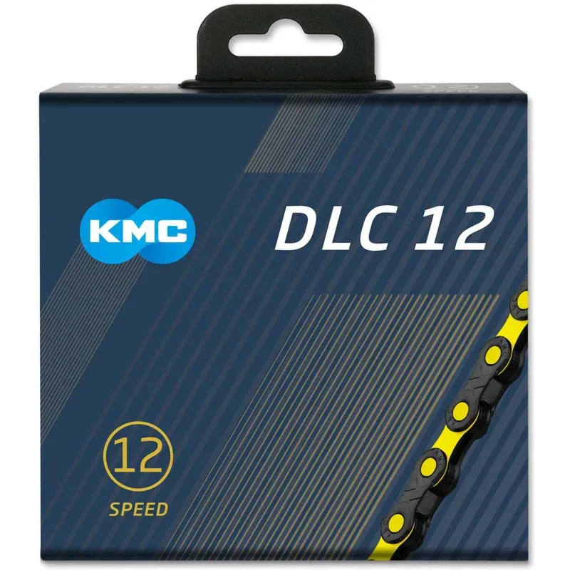 Balfes Bikes Kmc KMC DLC 12 Chain 126L in Black/Yellow | Free postage over £30, £10 off first order, price match & 0% finance.